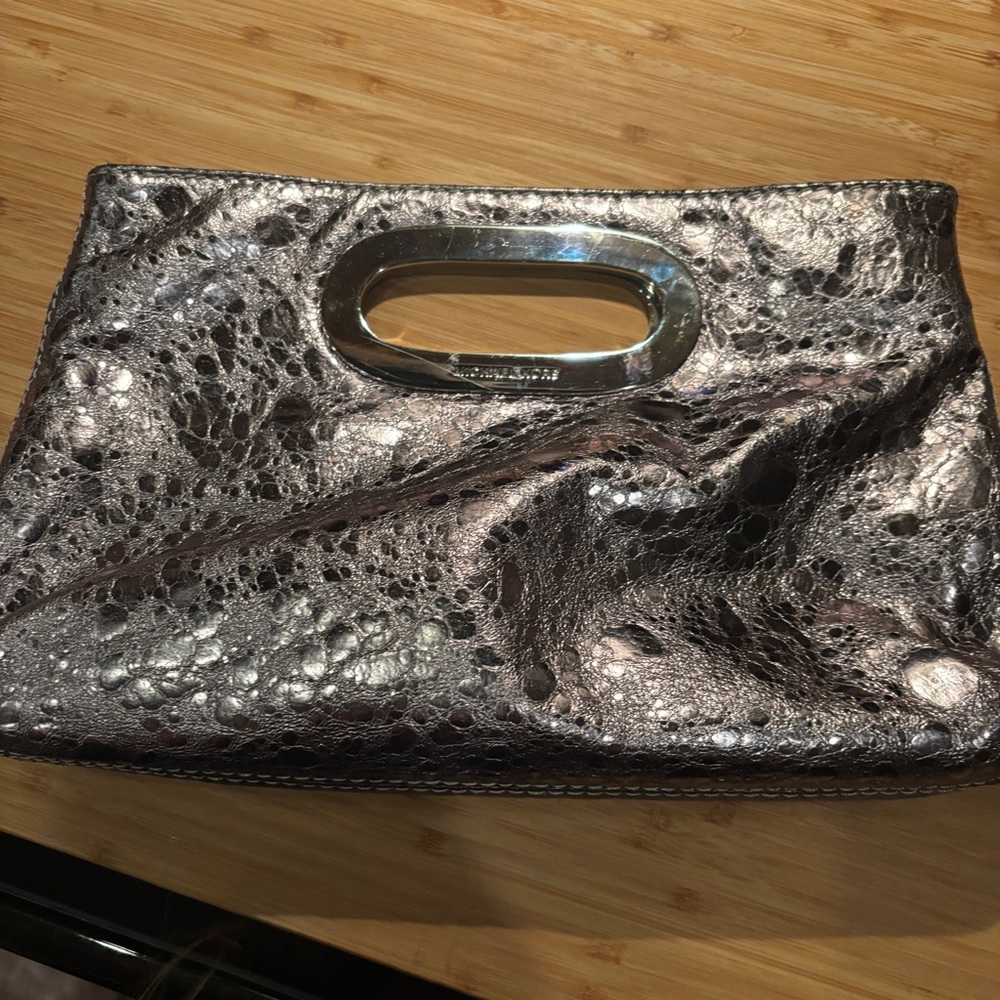 Michael Kors Metallic Clutch